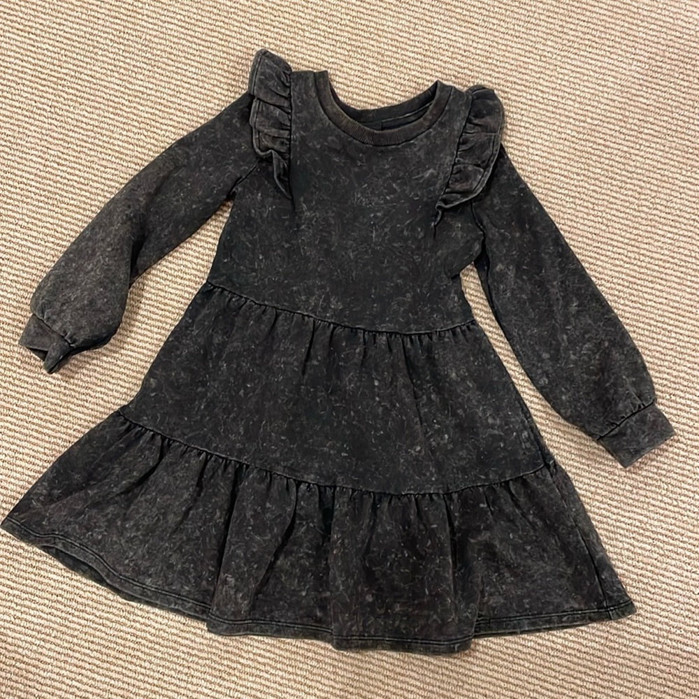 Art Class black stonewashed looking sweatshirt dress - 4T